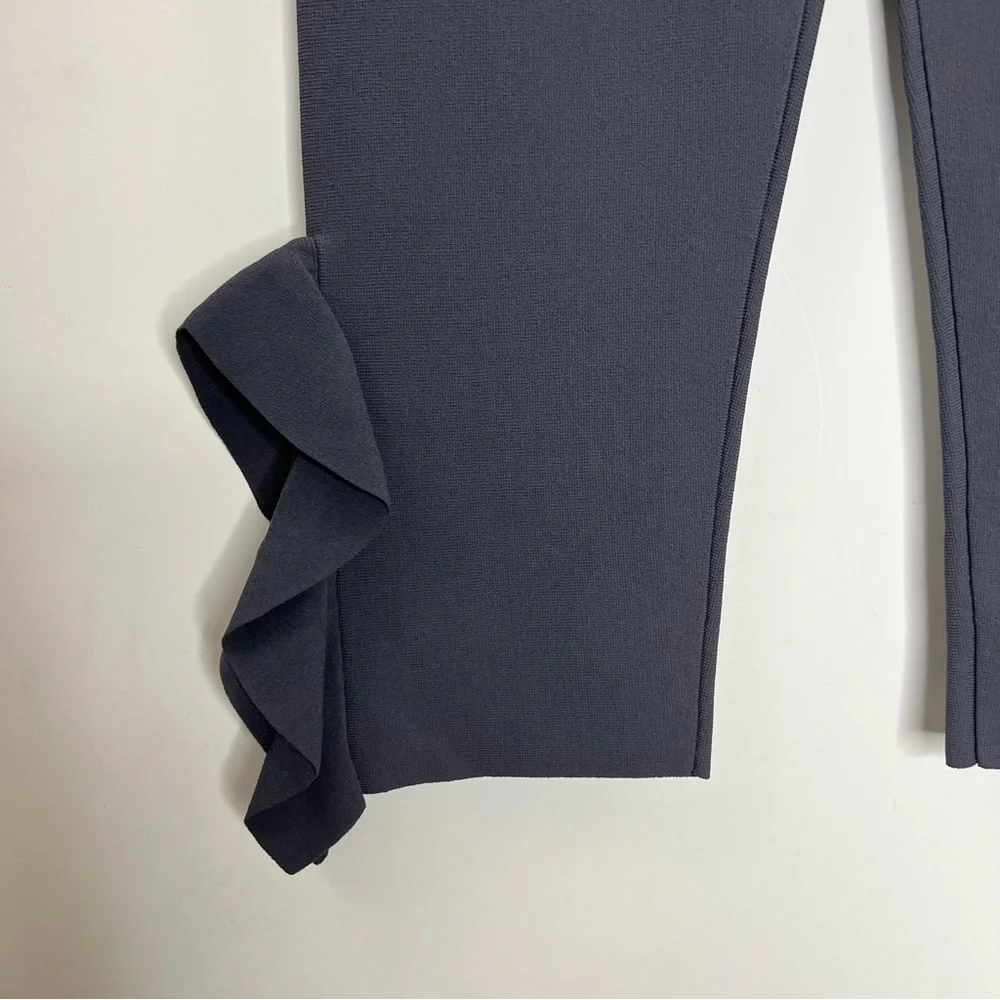 Opening Ceremony Gray Knit Flounced Split Hem Cropped Pants Size Small - Picture 5 of 14